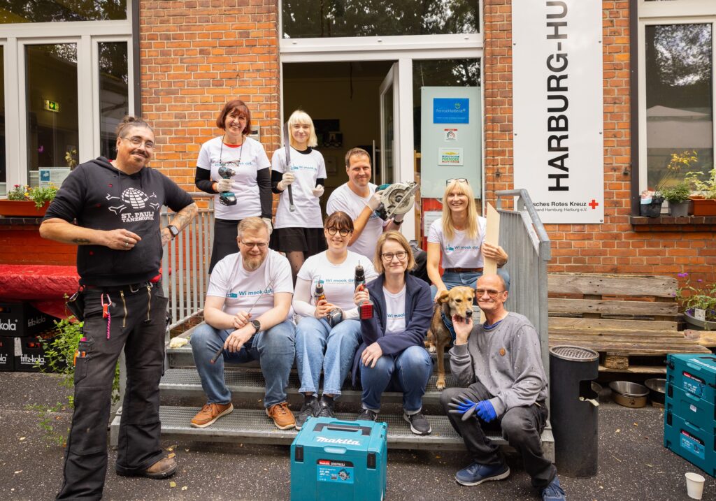 Wi mook dat. Bauen Sie Garderoben für die Harburg Huus-Gäste